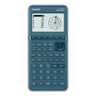 Casio Kalkulačka FX 7400G III, modrá, programovatelná, 8 řádkový displej