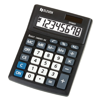 Eleven kalkulačka CMB801BK, černá, stolní, osmimístná