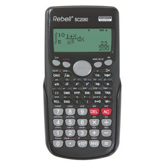 Rebell Kalkulačka RE-SC2080, černá, vědecká, bodový displej