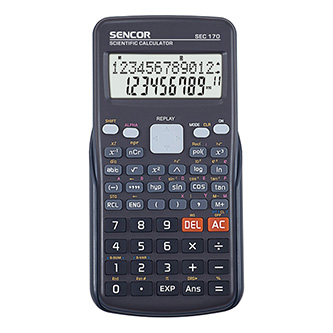 Sencor Kalkulačka SEC 170, černá, školní, dvanáctimístná