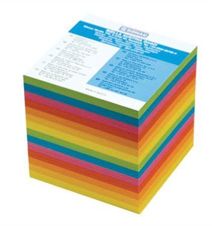 Papírové bločky v kostce, barevné, 90x90x85, DONAU