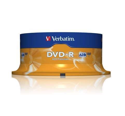 DVD-R 4,7GB, 16x, AZO, Verbatim, 25-cake