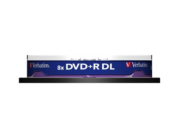 DVD+R DL, 8,5GB, 8x, Verbatim, Double Layer, 10-cake
