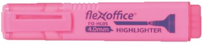 Zvýrazňovač "HL05", růžová, 1-4,0 mm, FLEXOFFICE