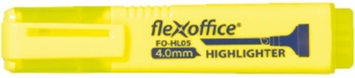 Zvýrazňovač "HL05", žlutá, 1-4,0 mm, FLEXOFFICE