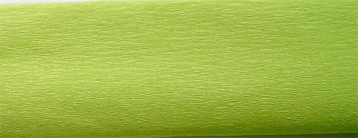 Krepový papír, banánová zelená, 50x200 cm, COOL BY VICTORIA