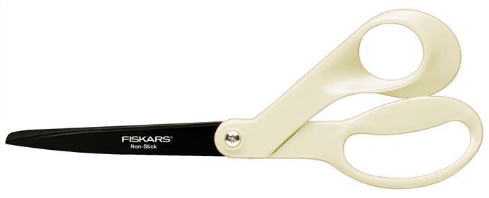 Nůžky "Non-Stick", bílá, běžné použití, 21 cm, FISKARS