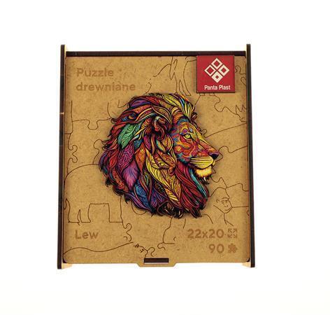 Puzzle "Mosaic Lion", dřevěné, A4, 90 ks, PANTA PLAST 0422-0004-04