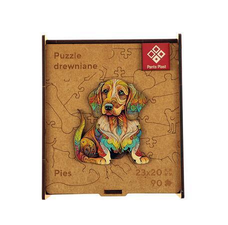 Puzzle "Puppy", dřevěné, A4, 90 ks, PANTA PLAST 0422-0004-05