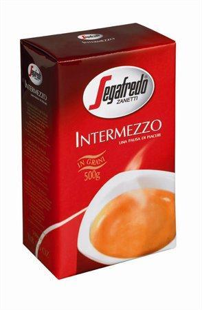 Káva zrnková, pražená, vakuově balené, 500 g, SEGAFREDO "Intermezzo"