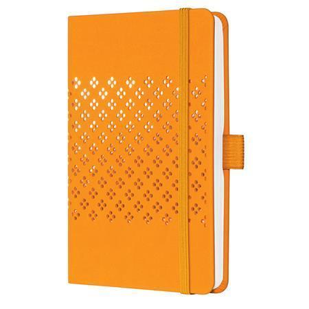 Exkluzivní zápisník "Jolie", mango oranžová, A6, linkovaný, 87 listů, tvrdé desky, SIGEL JN210