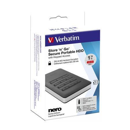 SSD (externí paměť) "Store 'n' Go", černá, 1TB, USB 3.1, VERBATIM