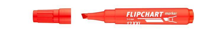 Popisovač na flipchart "Artip 12 XXL", červená, 1-4mm, klínový hrot, ICO