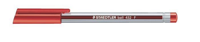 Kuličkové pero "Ball", červená, 0,3 mm, s uzávěrem, STAEDTLER