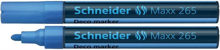 Křídový popisovač "Maxx 265", světle modrá, 2-3mm, tekutý, SCHNEIDER