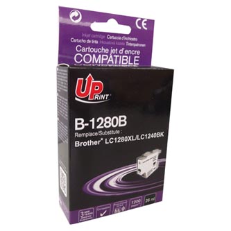 UPrint kompatibilní ink s LC-1280XLBK, black, 1200str., 26ml, B-1280B, high capacity, pro Brother MFC-J6910DW