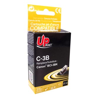 UPrint kompatibilní ink s BCI3eBK, black, 420str., 27ml, C-3B, pro Canon BCI3eBK - pro BJC6000, 6100, 6200, S400, 450