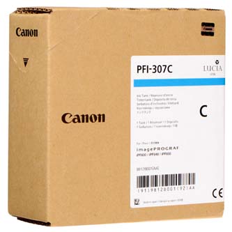 Canon originální ink PFI307C, cyan, 330ml, 9812B001, Canon iPF-830, 840, 850