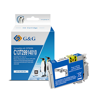 G&G kompatibilní ink s C13T29914010, black, NP-R-2991BK, pro Epson Expression Home XP-235, XP-332, XP-335, XP-432, XP