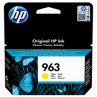 HP originální ink 3JA25AE#301, HP 963, yellow, blistr, 700str., 10.77ml, HP Officejet Pro 9010, 9012, 9014, 9015, 9016, 9019/P