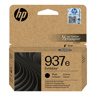 HP originální ink EvoMore 4S6W9NE, HP 937e, black, 3100str.