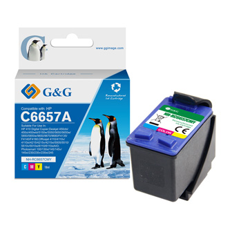 G&G kompatibilní ink s C6657A, CMY, 18ml, ml NH-R6657C/M/Y, pro HP DeskJet 450 serie/5500/5550/5652, Photosmart 100/1