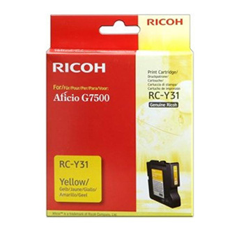 Ricoh originální gelová náplň 405503, yellow, 2500str., typ RC-Y31, Ricoh G7500