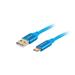 LANBERG USB-C(M)->USB-A(M) 2.0 CABLE 1M BLUE PREMIUM QC 3.0 