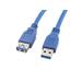 LANBERG USB-A M/F 3.0 CABLE 3M BLUE 