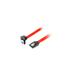 LANBERG SATA DATA II (3GB/S) F/F CABLE 50CM ANGLED METAL CLIPS RED 