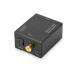 Digitus Digital to analog converter Coaxial/Toslink to BNC (Cinch), metal housing, incl. 5V/1A power supply