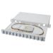 Digitus Fiber Optic Sliding Splice Box, 1U, Equipped 12x SC duplex, incl. M 25 Screw, Splice Cassette Color Pigtails OS2, Adapter