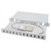 Digitus Fiber Optic Sliding Splice Box, 1U, Equipped 6x LC duplex, incl. M 25 Screw, Splice Cassette OM4 Color Pigtails, Adapter
