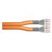 Digitus CAT 7 S-FTP PiMF installation cable, raw length 500 m, drum, AWG 23/1, 1200 MHz, LSZH-3, duplex, color orange