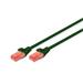 Digitus CAT 6 U-UTP patch cable, Cu, LSZH AWG 26/7, length 2 m, color green