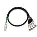 Dell Networking Cable 40GbE (QSFP+) to 4 x 10GbE SFP+ Passive Copper Breakout Cable  3 Meters Customer Install