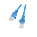LANBERG Patch kabel CAT.6 UTP 0.5M modrý Fluke Passed  