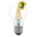 Emos LED žárovka Classic A60, 8W/75W E27, WW teplá bílá, 1055 lm, Filament A++