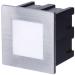Emos orientační vestavné LED svítidlo 80x80, 1.5W, 75 lm, WW teplá bílá, IP65