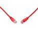 Patch kabel CAT5E UTP PVC 0,5m červený non-snag-proof C5E-155RD-0,5MB