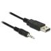 Delock Cable USB TTL male > 2.5 mm 3 pin stereo jack male 1.8 m (5 V)