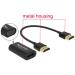 Delock Adaptér HDMI-A samec > VGA samice kovové pouzdro s 15 cm kabelem