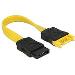 Delock Prodlužovací kabel SATA 6 Gb/s samec > SATA samice 10 cm žlutý
