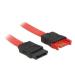 Delock Prodlužovací kabel SATA 6 Gb/s samec > SATA samice 20 cm červený