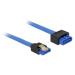 Delock Extension cable SATA 6 Gb/s receptacle straight > SATA plug straight 30 cm blue latchtype 