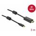 Delock Kabel z Active USB Type-C™ na HDMI, (DP Alt Mode) 4K 60 Hz 3 m