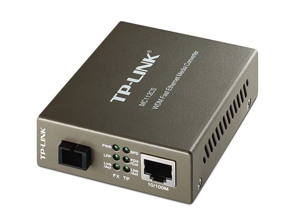 TP-Link MC112CS Transceiver 10/100, support SC fiber singlmode