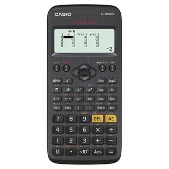 Casio Kalkulačka FX 350 EX, černá, školní, přirozené zobrazení displeje