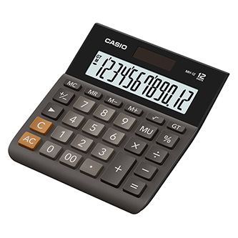 Casio Kalkulačka MH 12 BK S EH, černá, stolní