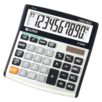 Eleven kalkulačka CT500VII, šedá, stolní, desetimístná